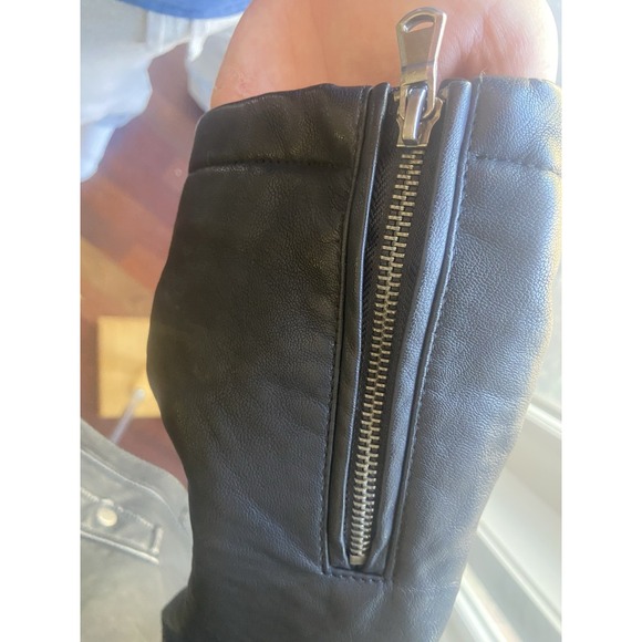 Ashley 26 International Faux Leather Black Biker Women's Jacket LADIES SIZE L - Picture 5 of 13